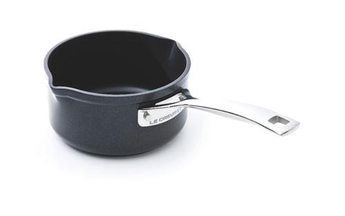 Le Creuset - 96201216000000 - Les Forgées - Casserole avec 2 becs verseurs - Noir - 16 cm